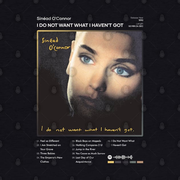 Sinéad O'Connor - I Do Not Want What I Haven't Got Tracklist Album by 80sRetro